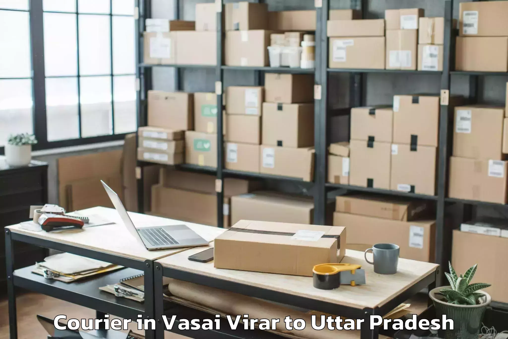 Easy Vasai Virar to Maniar Courier Booking